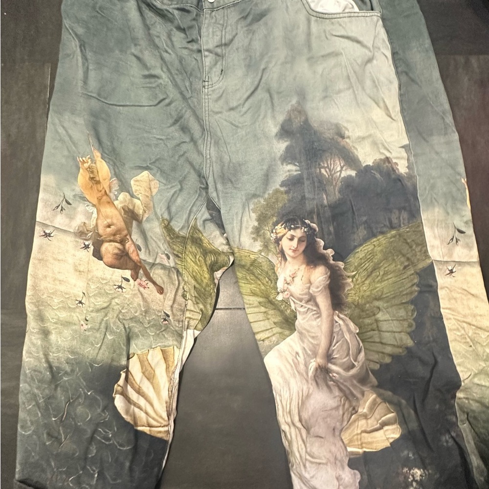 Graphic Pants with Mythical Design